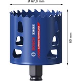 Bosch Sierra de corona para múltiples materiales PC Plus EXPERT, Ø 67mm 
