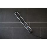 Brennenstuhl Regleta Premium-Protect-Line de 6 tomas negro/Aluminio