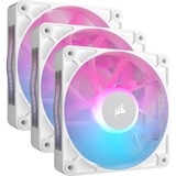 Corsair Corsair iCUE RX120 RGB Triple Kit wh, Ventilador blanco