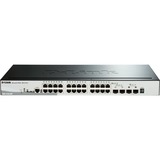 D-Link DGS-1510-28P switch Gestionado L3 Gigabit Ethernet (10/100/1000) Energía sobre Ethernet (PoE) Negro, Interruptor/Conmutador Gestionado, L3, Gigabit Ethernet (10/100/1000), Bidireccional completo (Full duplex), Energía sobre Ethernet (PoE), Montaje en rack