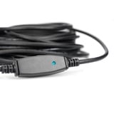 Digitus Cable de extensión USB 3.2 Gen 1 activo, 20 metros, Cable alargador negro