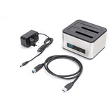 Digitus Estación de acoplamiento para disco duro SATA dual plateado/Negro