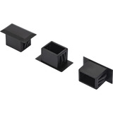 Digitus Tapón ciego para LC Dúplex, Tapa protectora negro