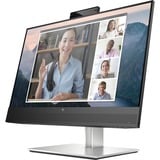 HP Monitor de videoconferencia FHD E24mv G4, Monitor LED negro/Plateado, 60,5 cm (23.8"), 1920 x 1080 Pixeles, Full HD, LCD, 5 ms, Negro, Plata