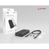 ICY BOX Carcasa SSD M.2 NVMe IB-1980M-80G, Caja de unidades negro