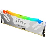 Kingston FURY FURY 32GB 6400MT/s DDR5 CL32 DIMM (Kit de 2) Renegade RGB Blanco XMP, Memoria RAM blanco, 32 GB, 2 x 16 GB, DDR5, 288-pin DIMM