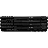 Kingston FURY FURY Beast 64GB 3200MT/s DDR4 CL16 DIMM (Kit de 4) Black, Memoria RAM negro, 64 GB, 4 x 16 GB, DDR4, 288-pin DIMM