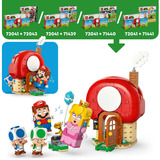 LEGO Super Mario Fiesta en la casa de Toad, Juegos de construcción Juego de construcción, 7 año(s), Plástico, 276 pieza(s), 498 g