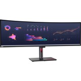 Lenovo ThinkVision P49w-30 Monitor, Monitor LED negro, 124,5 cm (49"), 5120 x 1440 Pixeles, DQHD, LED, 6 ms, Negro