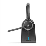 Lindy L118 Auricular de oficina inalámbrico con estación de carga, Auriculares con micrófono negro