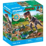 PLAYMOBIL Dinos Búsqueda de huellas de T-Rex, Juegos de construcción 