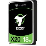 Seagate Enterprise Exos X20 disco duro interno 18 TB 7200 RPM 3.5" SAS, Unidad de disco duro 18 TB, 7200 RPM, 3.5", SAS