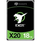 Seagate Enterprise Exos X20 disco duro interno 18 TB 7200 RPM 3.5" SAS, Unidad de disco duro 18 TB, 7200 RPM, 3.5", SAS