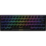 Sharkoon SGK50 S4 teclado USB QWERTY Italiano Negro, Teclado para gaming negro, 60%, USB, QWERTY, LED RGB, Negro