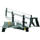 Stanley Caja de ingletes de metal, 560mm, con sierra de ingletes, Sierras gris