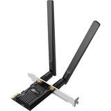 TP-Link Archer TX20E Interno WLAN / Bluetooth 1800 Mbit/s, Adaptador Wi-Fi Interno, Inalámbrico, PCI Express, WLAN / Bluetooth, 1800 Mbit/s, Negro