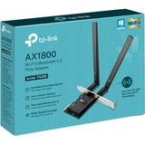 TP-Link Archer TX20E Interno WLAN / Bluetooth 1800 Mbit/s, Adaptador Wi-Fi Interno, Inalámbrico, PCI Express, WLAN / Bluetooth, 1800 Mbit/s, Negro