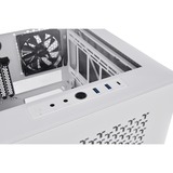 Thermaltake Divider 200 TG Air Snow Micro Micro Torre Blanco, Cajas de torre blanco, Micro Torre, PC, Blanco, SPCC, Vidrio templado, Juego, Azul, Verde, Rojo
