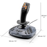 Thrustmaster SimTask FarmStick, Joystick Multifuncional para Farming, Palanca de mando negro/Azul-gris, Joystick Multifuncional para Farming, Palanca de mando, PC, Analógico/Digital, Alámbrico, USB, USB tipo A