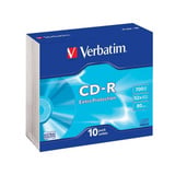 Verbatim CD-R Extra Protection 700 MB 52x 10 pieza(s), CDs vírgenes 52x, CD-R, 700 MB, Caja de cd, 10 pieza(s)