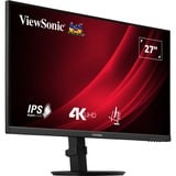 ViewSonic VG Series VG2708-4K pantalla para PC 68,6 cm (27") 3840 x 2160 Pixeles 4K Ultra HD LED Negro, Monitor LED negro (mate), 68,6 cm (27"), 3840 x 2160 Pixeles, 4K Ultra HD, LED, 4 ms, Negro