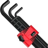 Wera 950/9 Hex-Plus 7 juego de llaves Allen, 9 piezas, Destornillador negro