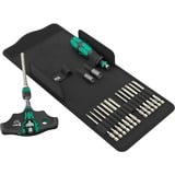 Wera Kraftform Kompakt 400 RA SHK Juego 1, con función de trinquete, Conjuntos de bits negro/Verde
