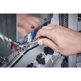 Wiha Carraca reversible 1/4", botón pulsador y seguro de bolas negro/Rojo