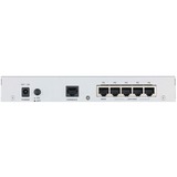 Zyxel USG Flex 100 cortafuegos (hardware) 0,9 Gbit/s 0,9 Gbit/s, 0,27 Gbit/s, 42,65 BTU/h, 989810 h, IPSec, SSL/TLS, IKEv2, IPSec, SSL, L2TP/IPSec