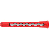 fischer Taco de vástago largo HybridPower 10x90 T K, Pasador rojo/Gris