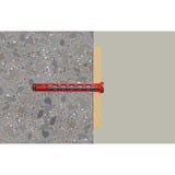 fischer Taco de vástago largo HybridPower 10x90 T K, Pasador rojo/Gris