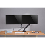 goobay Soporte doble para monitor Office, Soporte de monitor negro