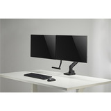 goobay Soporte doble para monitor Office, Soporte de monitor negro