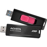 ADATA SC610 2 TB USB tipo A 3.2 Gen 2 (3.1 Gen 2) Negro, Unidad de estado sólido negro, 2 TB, USB tipo A, 3.2 Gen 2 (3.1 Gen 2), 550 MB/s, 10 Gbit/s, Negro