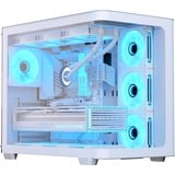 Aerocool P500C Midi Tower Blanco, Cajas de torre blanco, Midi Tower, PC, Blanco, ATX, micro ATX, Mini-ITX, SPCC, Vidrio templado, Juego