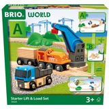 BRIO World Starterset Tren de carga con grúa A, Ferrocarril 
