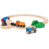 BRIO World Starterset Tren de carga con grúa A, Ferrocarril 