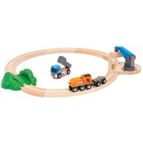 BRIO World Starterset Tren de carga con grúa A, Ferrocarril 