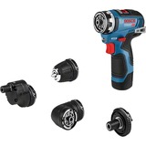 Bosch GSR 12V-35 FC 1750 RPM Negro, Azul, Taladro/destornillador azul/Negro, Destornillador eléctrico, Mango de pistola, Portabrocas de cambio rápido, Negro, Azul, Sin escobillas, 1750 RPM