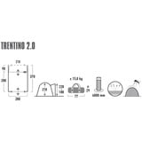 High Peak Toldo para autocaravana Trentino 2.0, Tienda de campaña gris/cal