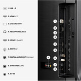 Hisense 58E7S, TV QLED negro