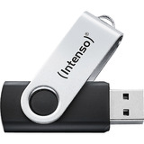 Intenso Office Line 128 GB, Lápiz USB plateado/Negro