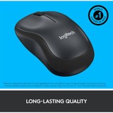 Logitech M220 Silent ratón Oficina Ambidextro RF inalámbrico Óptico 1000 DPI gris, Ambidextro, Óptico, RF inalámbrico, 1000 DPI, Carbón vegetal