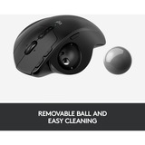 Logitech MX Ergo ratón mano derecha RF Wireless + Bluetooth Trackball 440 DPI negro, mano derecha, Trackball, RF Wireless + Bluetooth, 440 DPI, Grafito