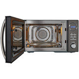 Medion MD11493, Microondas negro, Encimera, Microondas combinado, 23 L, 900 W, Pantalla incorporada, Botones, Giratorio