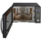Medion MD11493, Microondas negro, Encimera, Microondas combinado, 23 L, 900 W, Pantalla incorporada, Botones, Giratorio
