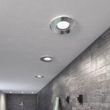 Philips Hue White Ambiance Adore Bathroom Downlight Empotrable e Insertable, Luz de LED plateado