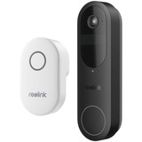 Reolink D340B sistema de intercomunicación de video 4 MP Negro, Timbre de la puerta 4 MP, 2048 x 2048 Pixeles, CMOS, 25,4 / 3,11 mm (1 / 3.11"), 15 pps, 180°