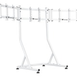 Thermaltake Soporte triple para monitores Snow, para cockpit de simulador de carreras GR500, Soporte de monitor blanco