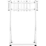 Thermaltake Soporte triple para monitores Snow, para cockpit de simulador de carreras GR500, Soporte de monitor blanco